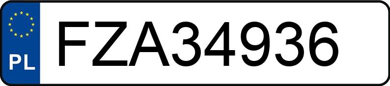 Numer rejestracyjny FZA 34936 posiada PEUGEOT 206 - FZA34936