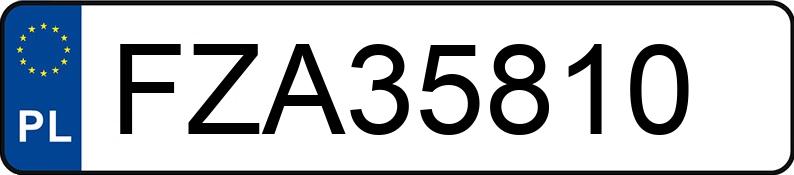 Numer rejestracyjny FZA 35810 posiada SEAT Toledo II 2.3 MR`99 1M V5 - FZA35810