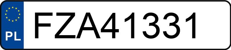 Numer rejestracyjny FZA 41331 posiada KIA CEED - FZA41331 Numer rejestracyjny FZA 41331 posiada KIA CEED - FZA41331