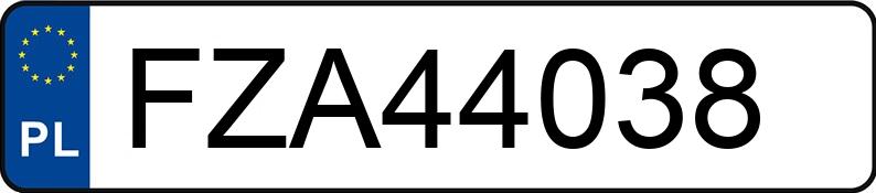 Numer rejestracyjny FZA 44038 posiada BMW 318I - FZA44038