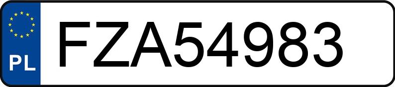 Numer rejestracyjny FZA 54983 posiada VOLKSWAGEN Golf IV Variant 1.9 TDI MR`97 E3 Basis 4MOTION - FZA54983