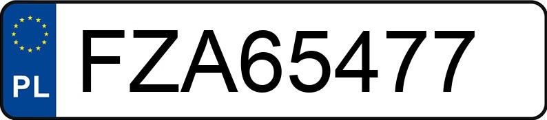 Numer rejestracyjny FZA 65477 posiada VOLKSWAGEN Passat GP 1.9 TDI MR`00 E3 Highline Aut. - FZA65477