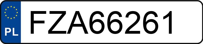 Numer rejestracyjny FZA 66261 posiada SUBARU FORESTER - FZA66261