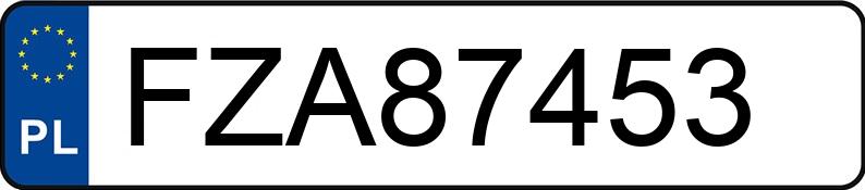 Numer rejestracyjny FZA 87453 posiada AUDI A3 - FZA87453 Numer rejestracyjny FZA 87453 posiada AUDI A3 - FZA87453