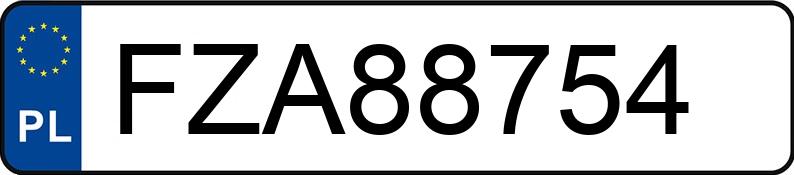 Numer rejestracyjny FZA 88754 posiada VOLKSWAGEN Golf III 1.6i Kat. MR`91 GL - FZA88754