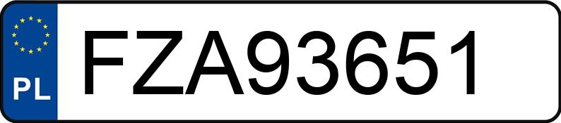 Numer rejestracyjny FZA 93651 posiada AUDI A4 LIMOUSINE - FZA93651