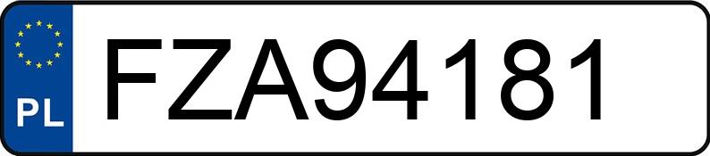 Numer rejestracyjny FZA 94181 posiada BMW 525 Diesel MR`03 E3 E60 525 Diesel MR`03 E3 E60 - FZA94181
