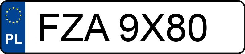 Numer rejestracyjny FZA 9X80 posiada MERCEDES-BENZ 300 D 124 300D - FZA9X80