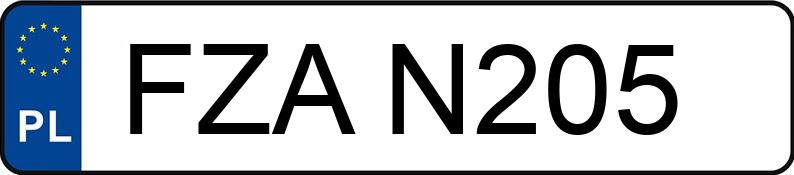 Numer rejestracyjny FZA N205 posiada VOLKSWAGEN Jetta 1.8i Kat. GT - FZAN205