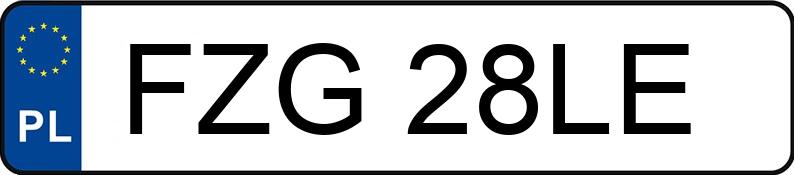 Numer rejestracyjny FZG 28LE posiada VOLKSWAGEN Passat 1.9 TD MR`94 GL - FZG28LE