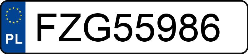 Numer rejestracyjny FZG 55986 posiada VOLKSWAGEN TRANSPORTER - FZG55986