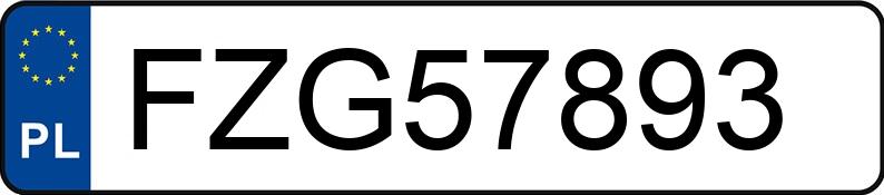 Numer rejestracyjny FZG 57893 posiada AUDI A3 - FZG57893