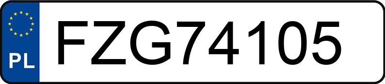 Numer rejestracyjny FZG 74105 posiada FORD MONDEO - FZG74105