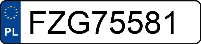 Numer rejestracyjny FZG 75581 posiada MITSUBISHI LANCER - FZG75581