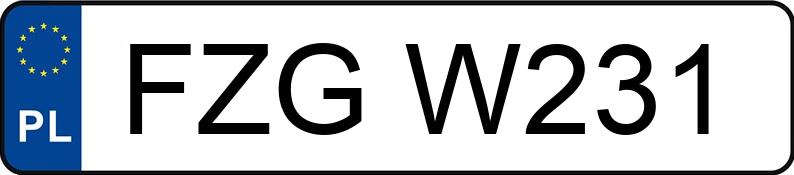 Numer rejestracyjny FZG W231 posiada BMW 318i Kat. E36 318i Kat. E36 - FZGW231