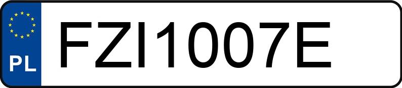 Numer rejestracyjny FZI 1007E posiada SUZUKI SX4 - FZI1007E