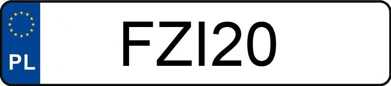 Numer rejestracyjny FZI 20 posiada MG MIDGET - FZI20