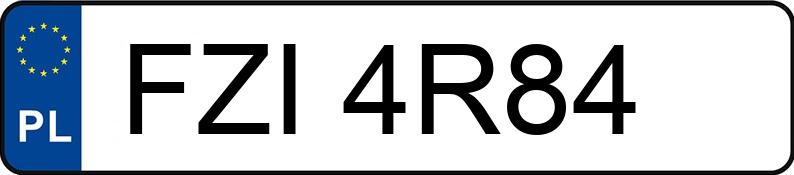 Numer rejestracyjny FZI 4R84 posiada SIMSON Skutery S 53 - FZI4R84