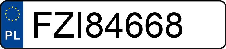 Numer rejestracyjny FZI 84668 posiada FORD FOCUS - FZI84668