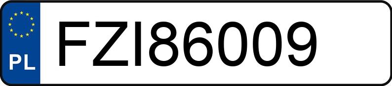 Numer rejestracyjny FZI 86009 posiada PEUGEOT PARTNER - FZI86009