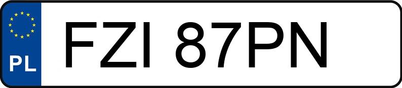 Numer rejestracyjny FZI 87PN posiada OPEL ASTRA - FZI87PN