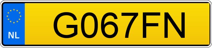 Registreringsnummeret G067FN har VOLVO S60
