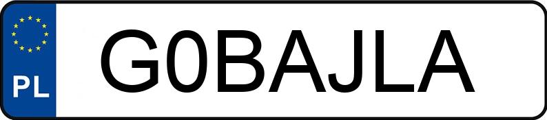 Numer rejestracyjny G0BAJLA posiada BMW 320I