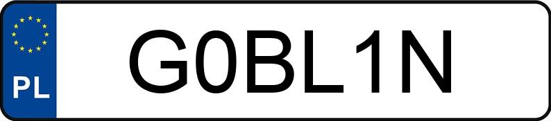 Numer rejestracyjny G0BL1N posiada TOYOTA YARIS Numer rejestracyjny G0BL1N posiada TOYOTA YARIS