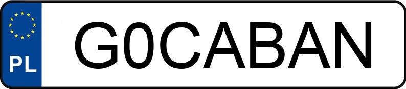 Numer rejestracyjny G0CABAN posiada AUDI S7