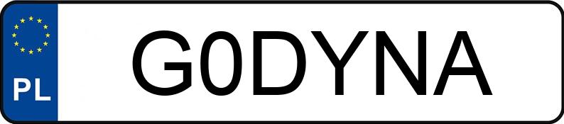 Numer rejestracyjny G0DYNA posiada BMW 328I Numer rejestracyjny G0DYNA posiada BMW 328I