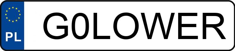 Numer rejestracyjny G0LOWER posiada MERCEDES-BENZ S 500 Numer rejestracyjny G0LOWER posiada MERCEDES-BENZ S 500