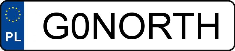 Numer rejestracyjny G0NORTH posiada MITSUBISHI PAJERO 2.5 TD