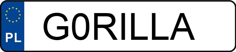 Numer rejestracyjny G0RILLA posiada CHRYSLER 300C 5.7 Kat. MR`04 E4 Numer rejestracyjny G0RILLA posiada CHRYSLER 300C 5.7 Kat. MR`04 E4