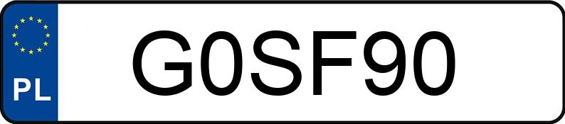 Numer rejestracyjny G0SF90 posiada FERRARI SF90 MR`19 E6 Stradale F1