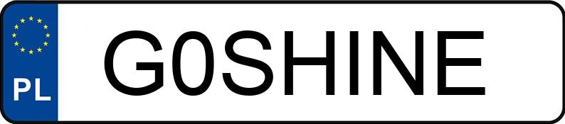 Numer rejestracyjny G0SHINE posiada BMW 435 Cabrio Diesel MR`13 E5 F33 xDrive Steptronic