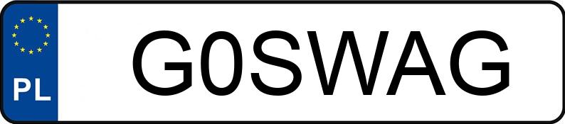 Numer rejestracyjny G0SWAG posiada AUDI A4 40 TDi MR`20 E6d B9