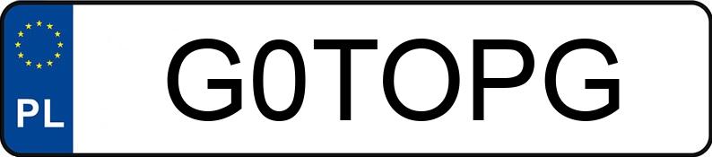 Numer rejestracyjny G0TOPG posiada FORD MUSTANG GT Numer rejestracyjny G0TOPG posiada FORD MUSTANG GT
