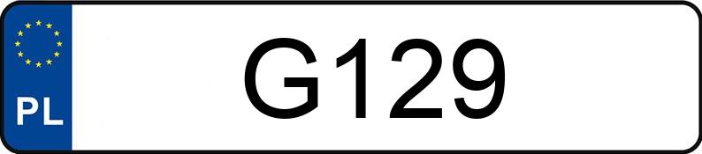 Numer rejestracyjny G129 posiada DODGE Journey MR`12 SXT Numer rejestracyjny G129 posiada DODGE Journey MR`12 SXT
