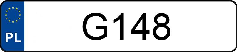 Numer rejestracyjny G148 posiada FORD MUSTANG Numer rejestracyjny G148 posiada FORD MUSTANG