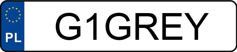 Numer rejestracyjny G1GREY posiada JAGUAR XJ