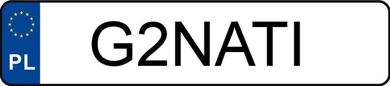 Numer rejestracyjny G2NATI posiada VOLKSWAGEN GOLF