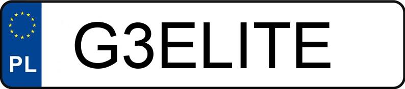 Numer rejestracyjny G3ELITE posiada JEEP Grand Cherokee IV MR`14 E5 Overland