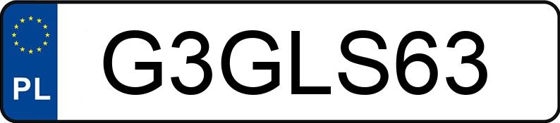 Numer rejestracyjny G3GLS63 posiada MERCEDES-BENZ GLS 63 AMG MR`19 E6d X167 4Matic+