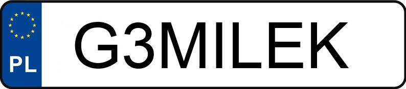 Numer rejestracyjny G3MILEK posiada BMW M 4 Coupe 3.0 MR`14 E6d F82 M Drivelogic Numer rejestracyjny G3MILEK posiada BMW M 4 Coupe 3.0 MR`14 E6d F82 M Drivelogic