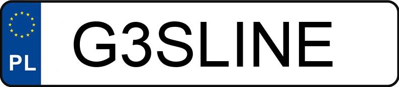 Numer rejestracyjny G3SLINE posiada AUDI A3