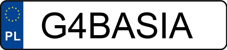 Numer rejestracyjny G4BASIA posiada MERCEDES-BENZ VITO TOURER