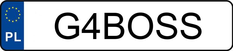 Numer rejestracyjny G4BOSS posiada BMW 730 Diesel Kat. E38 Aut.