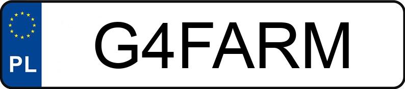 Numer rejestracyjny G4FARM posiada SCANIA S500 N323