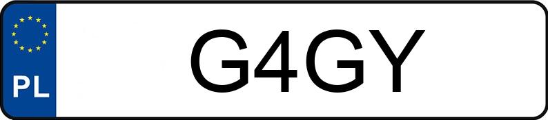 Numer rejestracyjny G4GY posiada JEEP Wrangler Unlimited JL MR`19 E6d Sport Aut.