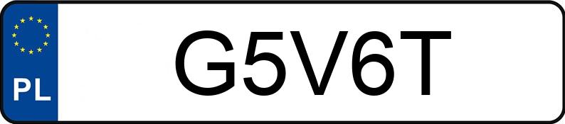 Numer rejestracyjny G5V6T posiada PORSCHE Cayenne II 3.6 MR`10 E5 Tiptronic S